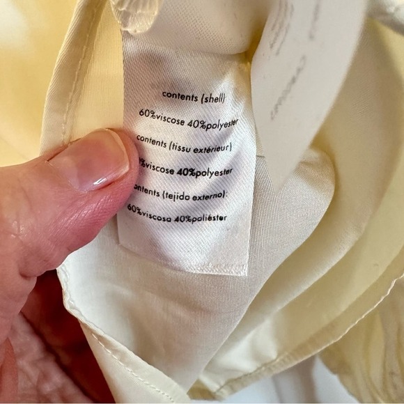 NWT WeWoreWhat boho ruffle peasant sleeve blouse lightweight cream women’s large - Picture 9 of 10